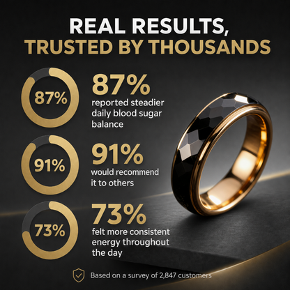 🌋🥇Tired of Blood Sugar Swings? 😩 The Blood Sugar Balance Ring Helps Support Stable Energy & Glucose Balance ⚖️ - QZE